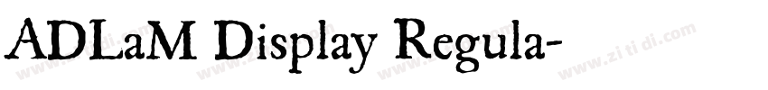 ADLaM Display Regula字体转换